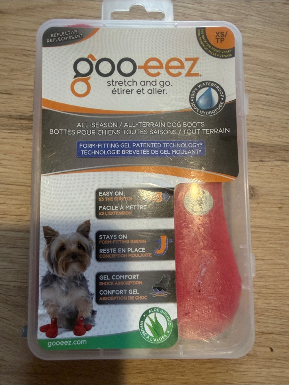 All-Season Dog Boots in Red - XS